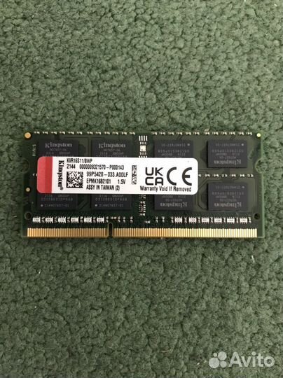Оперативна память Kingston ddr3 для ноутбука