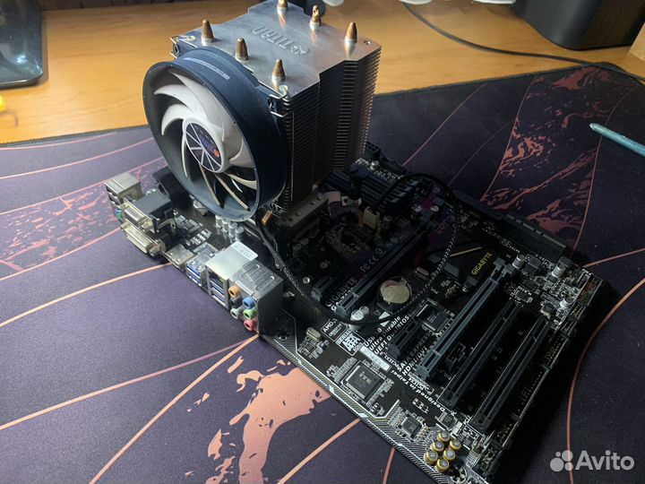 Gigabyte GA-z170-hd3, i7 6700k, башенный куллер