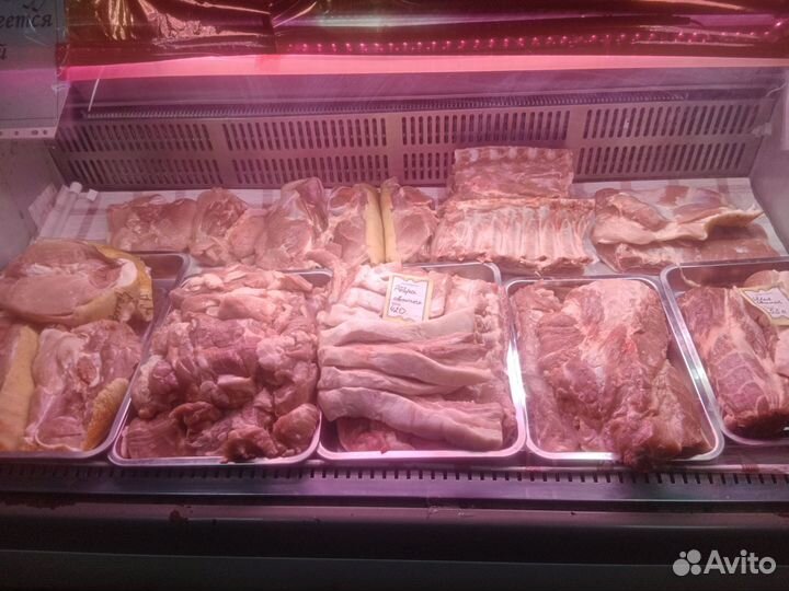 Мясной магазин продажа мяса в тушах полутушах