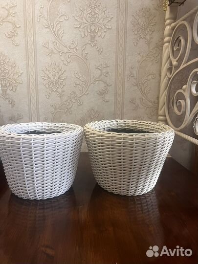 Кашпо из ротанга