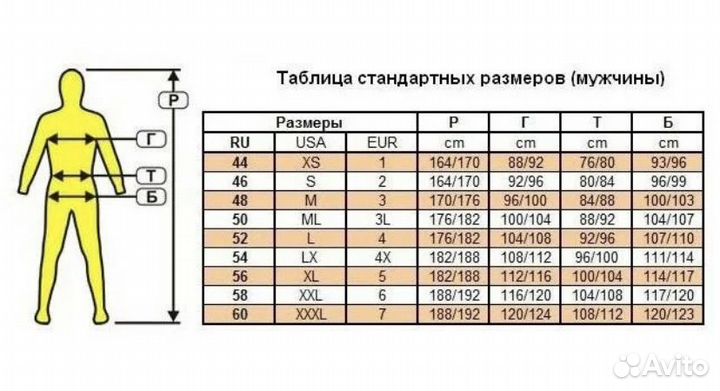 Гидрокостюм мужской