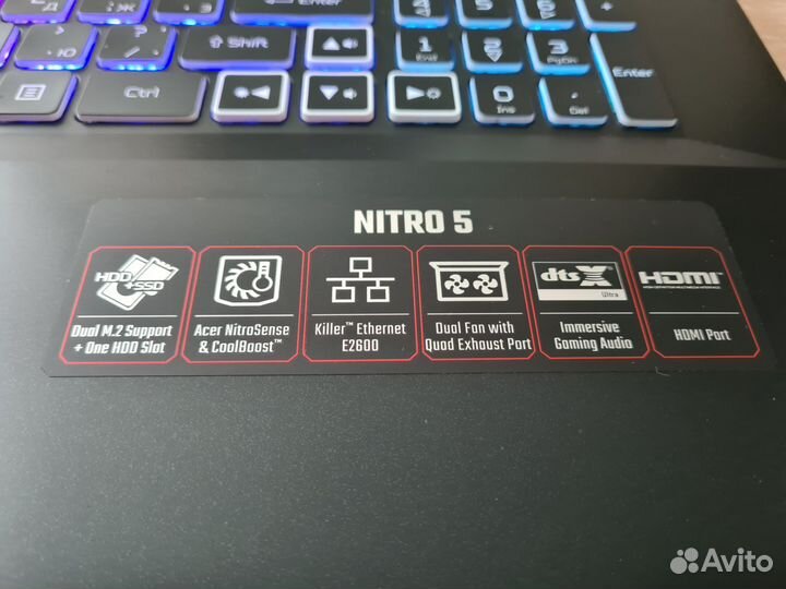 17.3 Acer Ryzen 7 / RTX 3060 / 16 Гб / 1000 Gb