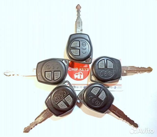 Ключ зажигания Suzuki Grand Vitara / Б.У., 5 штук