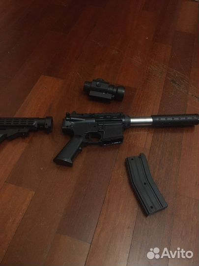 Автомат с плосмасовыми пулями