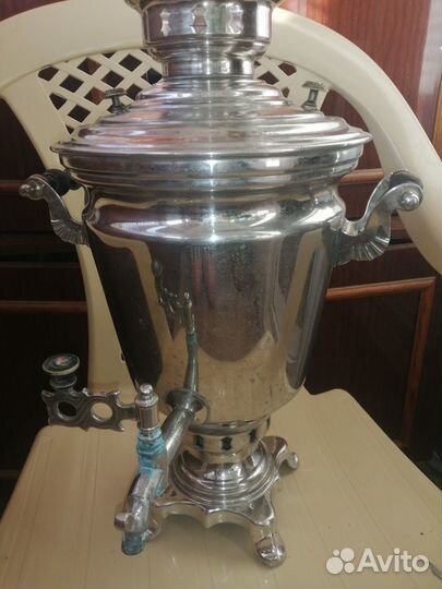 Самовар латунный 1959г. электрический