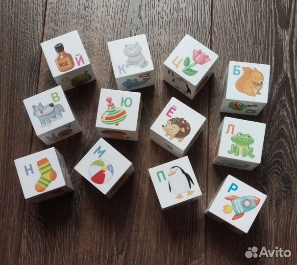 Развивающий пазл с цветными кнопками + Кубики