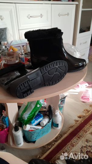 Сапоги резиновые женские 40 41 утепленные