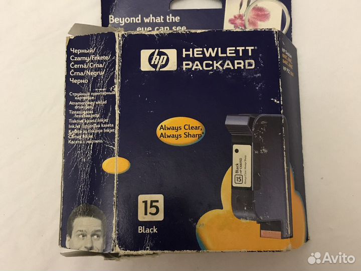 Струйный компьютерный картридж черный