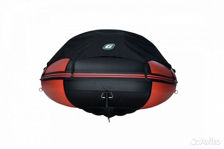 Лодка пвх Нднд Gladiator E420 Pro красно черная