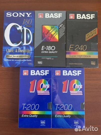 Видеокассеты Basf новые запечатанные
