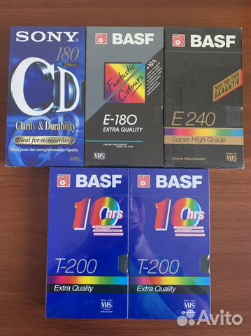 Видеокассеты Basf новые запечатанные