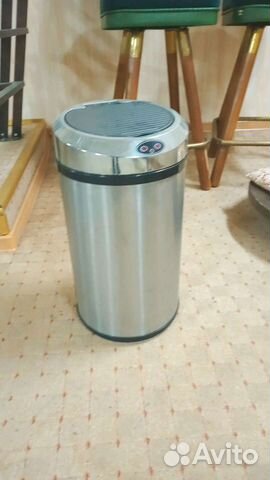 Мусорное ведро металлическое ценсорное