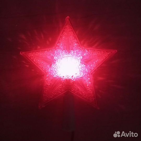 Звезда, верхушка гирлянда на ёлку малютка СССР