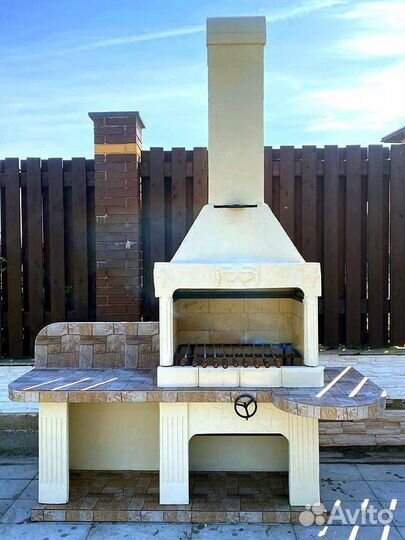 Уличный мангал барбекю на дачу / Установка за 1 день