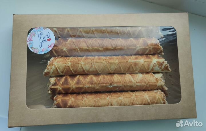 Орешки и трубочки с варёной сгущенкой