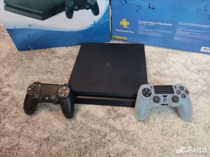 Прошитая PS4 Slim 1Tb(9.00) +FC 24, Mirage и тд