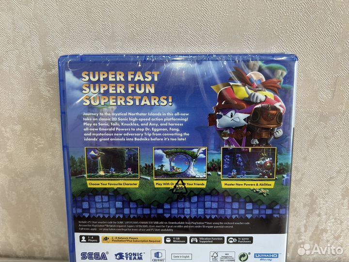 Sonic Superstars ps5. Новый диск