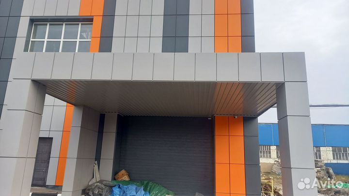 Вентилируемый фасад с облицовкой кассетами