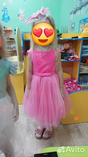 Нарядное платье для девочки 104 110 см