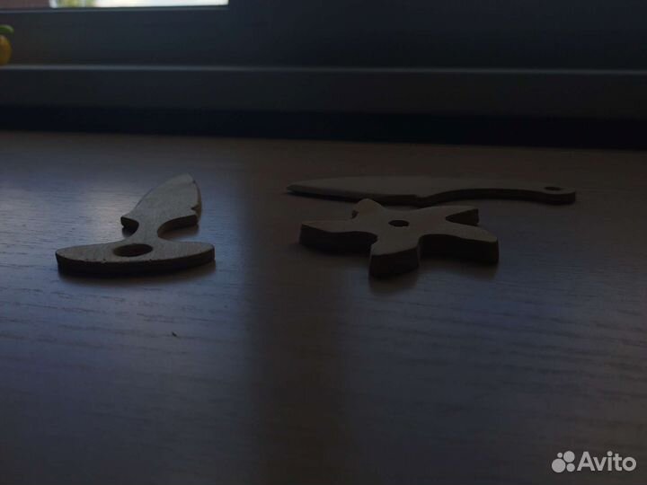 Деревянные ножи 3 штуки