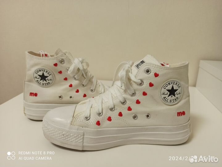 Кеды converse белые