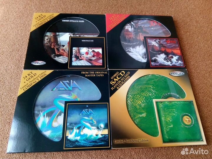 CD аудиофильские диски. Gold CD. sacd