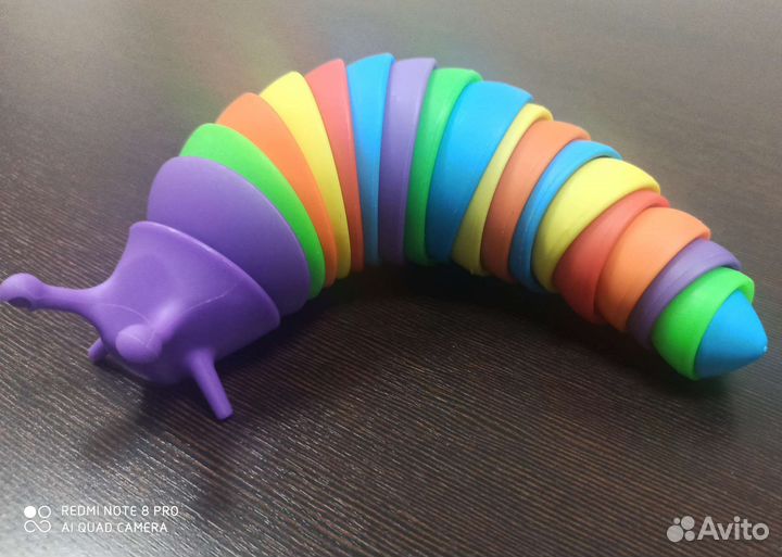 Игрушка антистресс гусеница конструктор