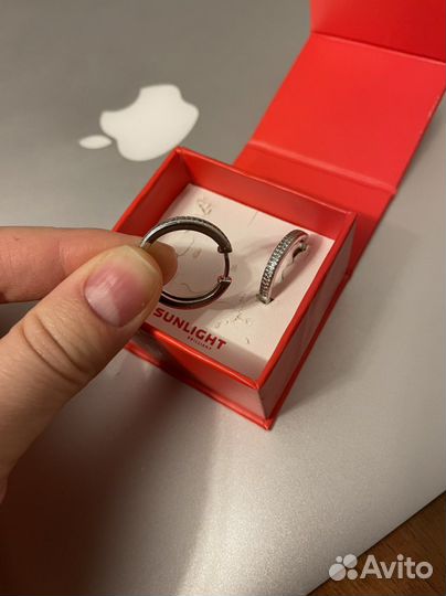 Серебряные серьги с фианитами