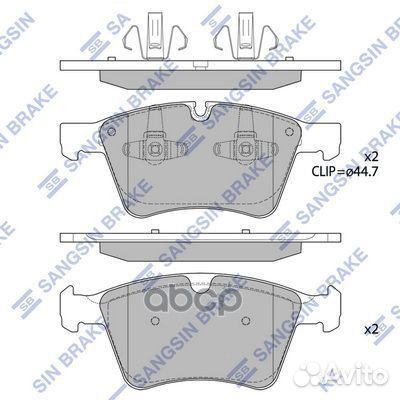 Колодки передние mercedes G X164, M W164 SP1935