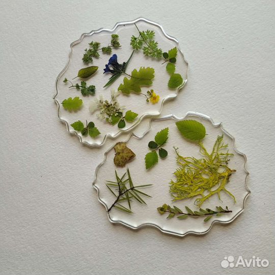 Подставки ручной работы из эпоксидной смолы