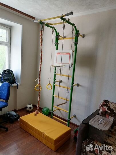 Детская шведская стенка romana + щит + мат