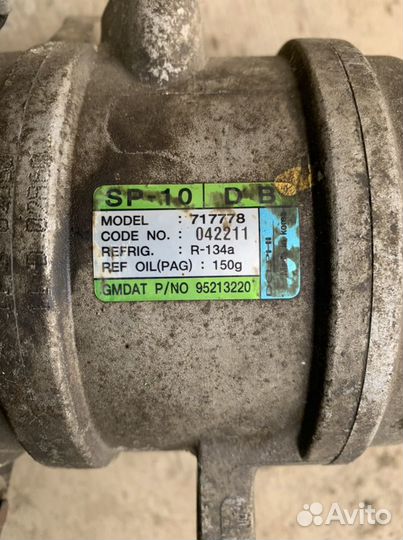 Компрессор кондиционера Дэу Матиз разборка