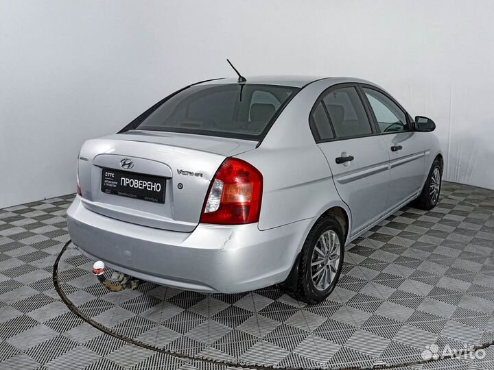 Hyundai Verna 1.4 МТ, 2007, 177 754 км