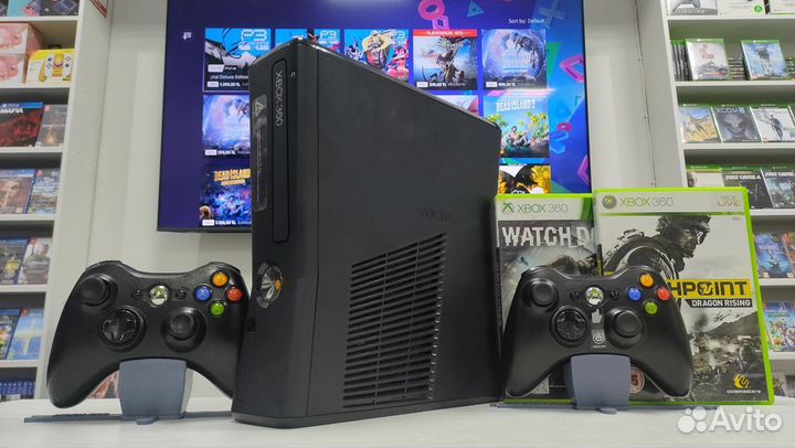 XBox 360 с кучей игр прошит