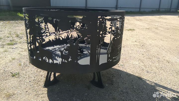 Костровая чаша из металла 