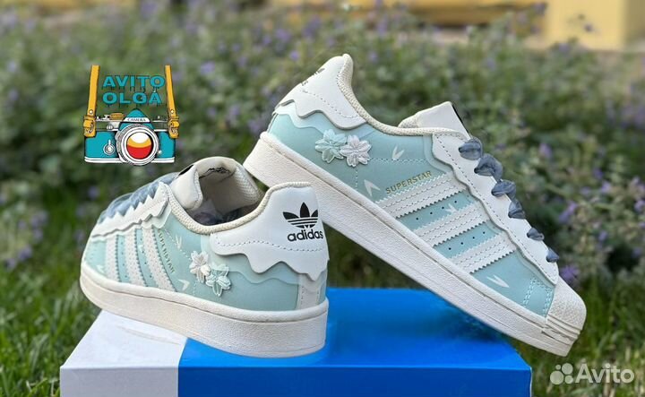 Adidas Superstar cappuccino blue