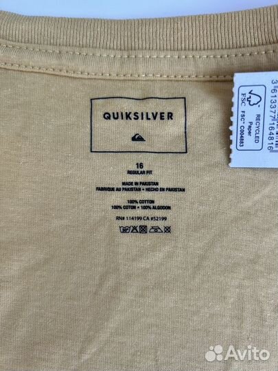 Quiksilver 168/174, XL/16 лет футболка, новая