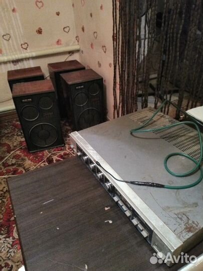 Стереоусилитель вега 10У-120С + 4 колонки