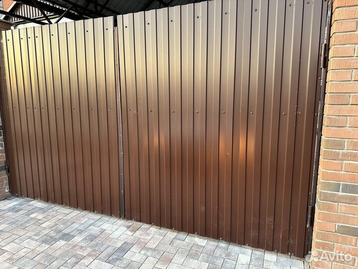 Ворота и калитка бу металлопрофиль