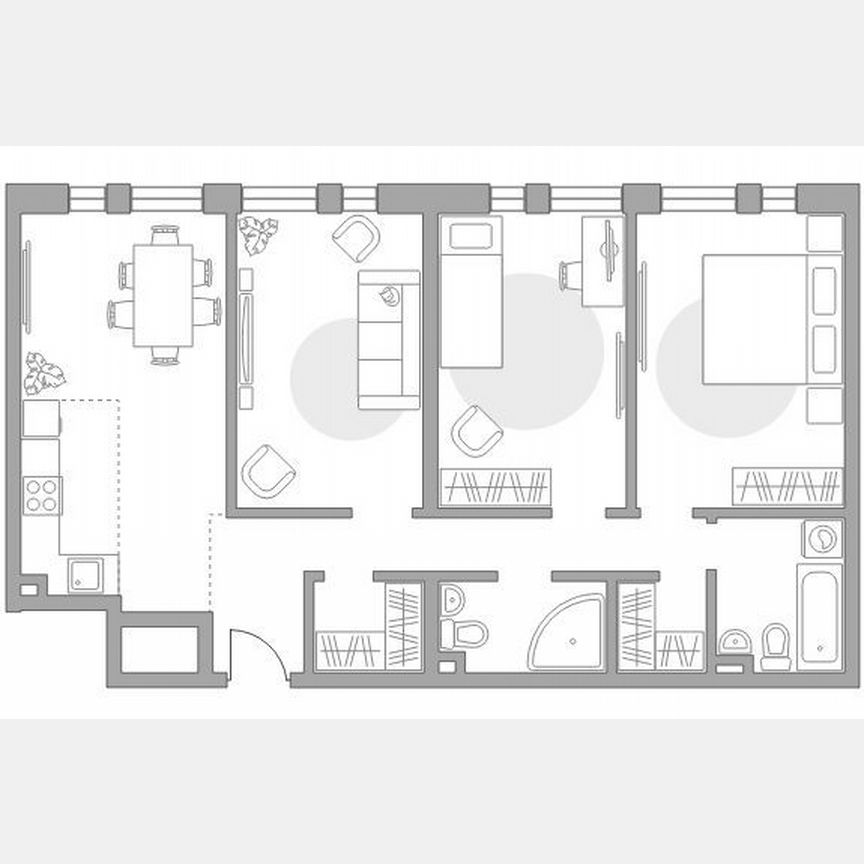 3-к. квартира, 82,6 м², 2/30 эт.