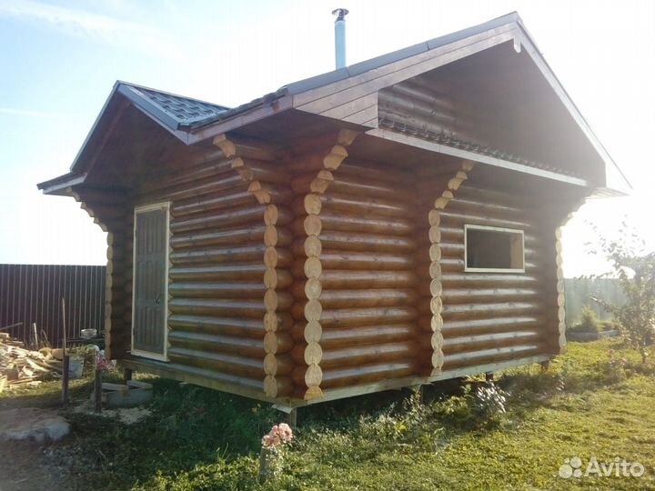 Оцилиндрованное бревно и профилированный брус