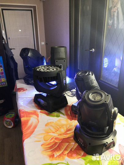 Moving head LED 90 watt spot+сумка с ложементом