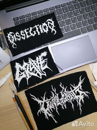 Нашивки рок/метал групп на одежду/вещи