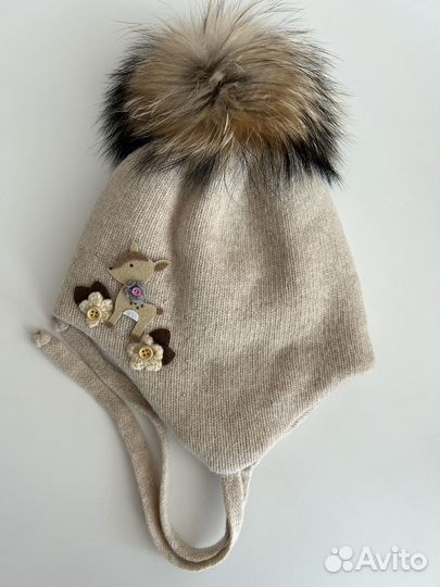 Шапка зимняя для девочки 50 52