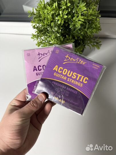 Струны для акустической гитары новые