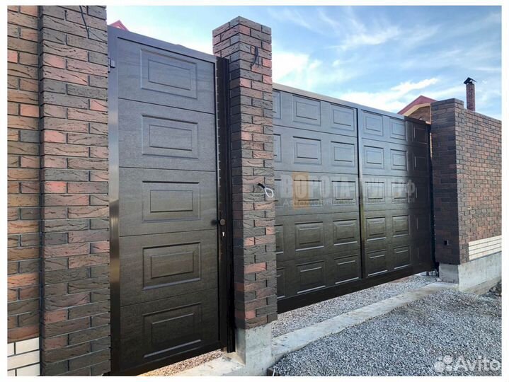 Ворота распашные alutech