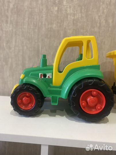 Трактор с телегой Полесье большой