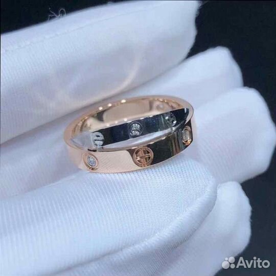 Золотое кольцо Cartier, 0,07ct