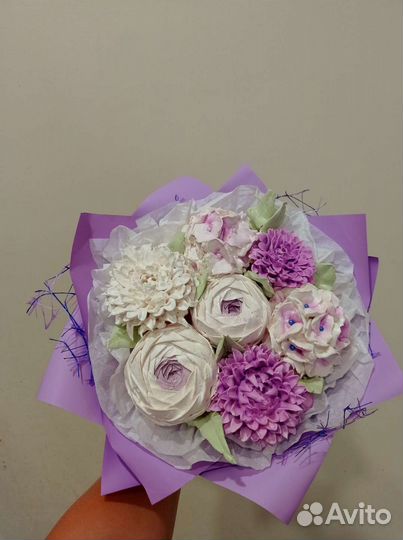 Съедобный букет из зефира на день рождения