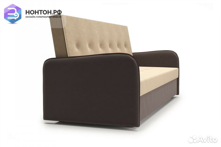 Диван-кровать Оазис бежево-коричневый